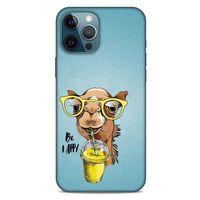 Animax Zürafa Smothie Apple iPhone 12 Pro Max Kılıf Desenli Silikon