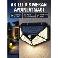 Solar Güçlü 100 Led Bahçe Lambası – Enerji Tasarruflu, Suya Dayanıklı Ve Geniş Açılı Işık