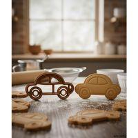 Minik Araba Figürlü Kurabiye Kalıbı ve Hamur Kesici – Şeker Hamuru ve Oyun Hamuru İçin Tek Parça Kalıp