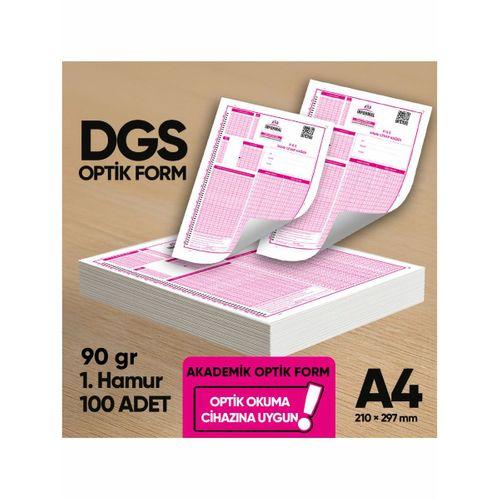 DGS Akademik Değerlendirme Optik Formu (100 Adet - 90 gr - Optik Okuma Cihazlarıyla Uyumlu)