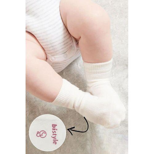 Bistyle Bistyle Puanlı Kaymaz Penye Soket Çorap 3'Lü BS10108 Pudra