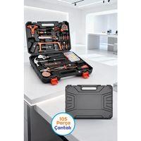 105 Parça Profesyonel Çantalı El Aletleri Seti - Tam kapsamlı Usta Kiti -