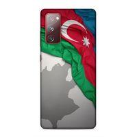 Samsung Galaxy S20 Fe Uyumlu Kılıf Azarbaijan (9) Kılıf Kumaş Bayrak