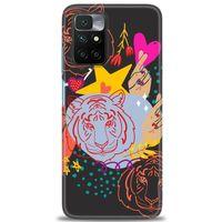 Xiaomi Redmi 10 Kılıf HD Baskılı Kılıf - Kaplan + Tam Ekran Koruyucu