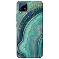 Realme C15 Uyumlu Kılıf Yeşil Delisi (6) Silikon Kılıf Tropikal orman yeşili