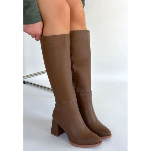 Morena Vizon Cilt BejTopuklu Çizme