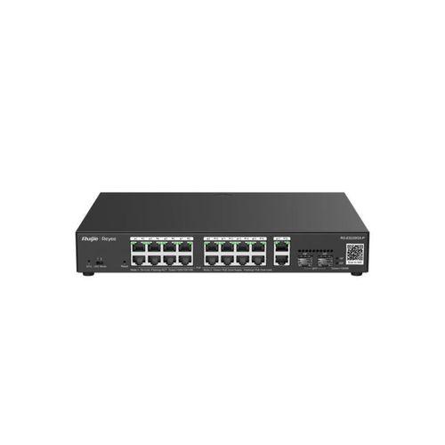RUIJIE REYEE RG-ES220GS-P 16 PORT GIGABIT+2XGB RJ45/SFP UPLINK CLOUD L2 YÖNETİLEBİLİR 240W POE RACKMOUNT SWITCH