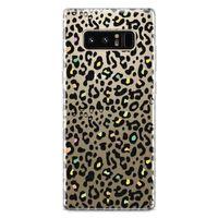 Samsung Galaxy Note 8 Kılıf Colorful Leopar Arka Kapak Koruma Desenli Full Koruyucu