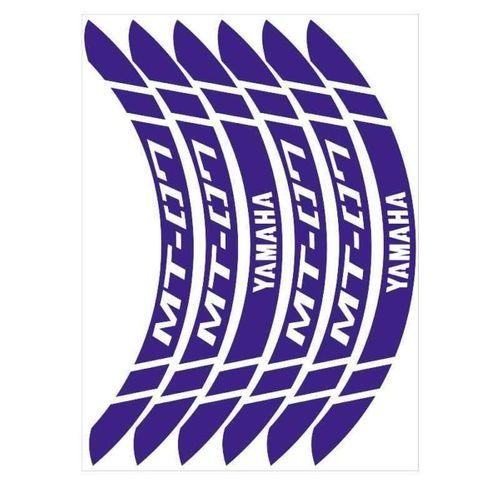 YAMAHA Yamaha Reflektör Mavi Geniş Mt-07 Uyumlu 1 Set Jant Şeridi
