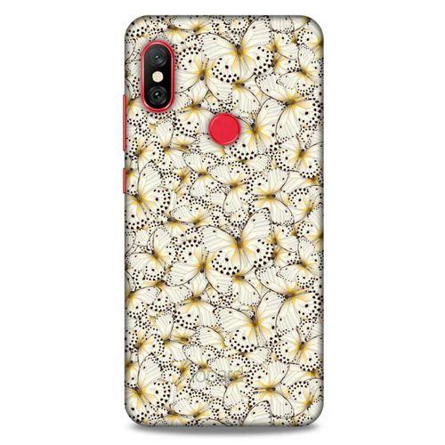 Xiaomi Redmi Note 6 Pro Kılıf Kelebek Etkisi (23) Ultra Koruma Kılıfı Turuncu