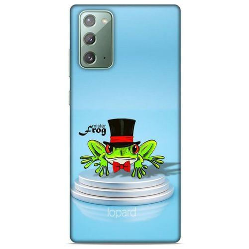 Samsung Galaxy Note 20 Kılıf FunnyMaX (7) Telefon Kılıfı Açık Mavi Kurbağa