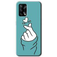 Oppo A74 Kılıf Baskılı Kapak - Mutluluk +Tam Kaplayan Mat Seramik