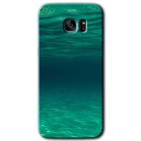 Galaxy S7 Edge Kılıf HD Desen Baskılı Arka Kapak - Derin Deniz + Kırılmaz Cam