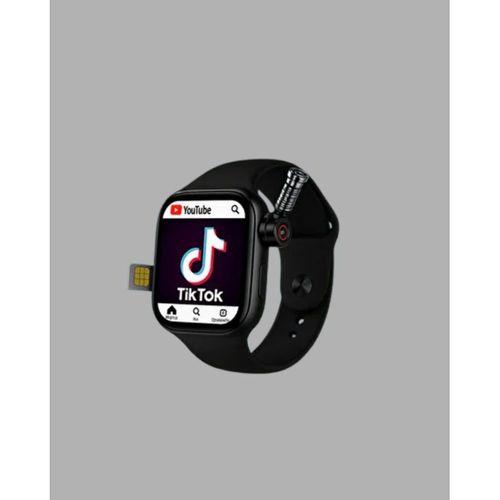 Sesli Arama Özellikli Sım Kartlı Siyah Akıllı Saat