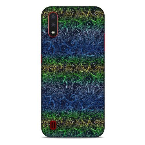 Samsung Galaxy A01 Kılıf Desenli Özel Seri Tüyler (44) Tough Armor Kılıf
