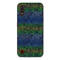 Samsung Galaxy A01 Kılıf Desenli Özel Seri Tüyler (44) Tough Armor Kılıf