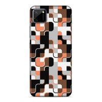 Realme C11 Uyumlu Kılıf Insomnia (47) Crystal Flex Kılıf Siyah Portakal