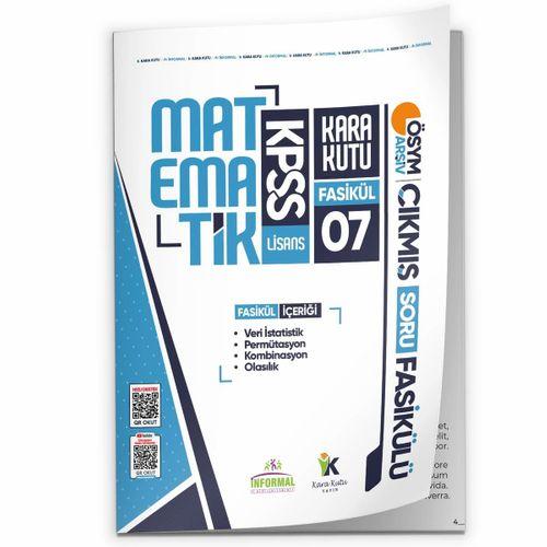 2026 KPSS Matematik Kara Kutu 7 Fasikül ÖSYM Çıkmış Soru Bankası PERMUTASYON-OLASILIK Modüler Set