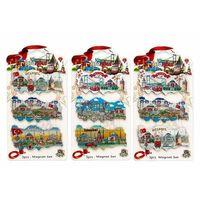 İstanbul Temalı Silikon Buzdolapı Süsü Magnet 3'lü Set Alk5811