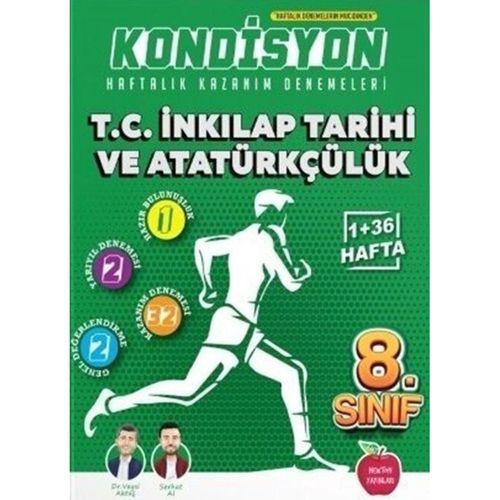 8. Sınıf T.C. İnkılap Tarihi ve Atatürkçülük Kondisyon Haftalık Kazanım Denemeleri Newton Yayınları