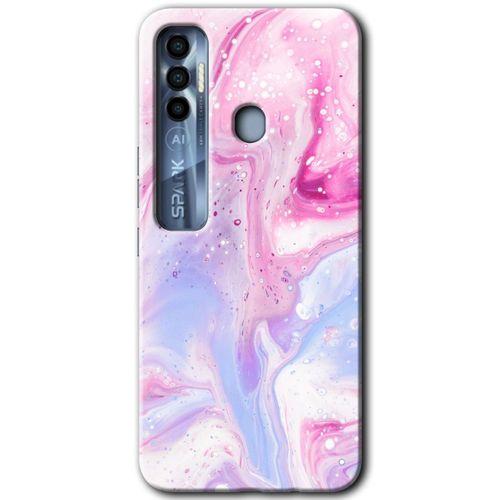 Tecno Spark 7 Pro HD Baskılı Kılıf + 9D Tam Ekran Koruyucu - Kabarmış Leke