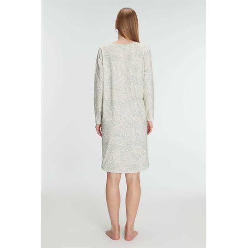 Kadın % Pamuklu Uzun Kollu Gecelik – Doğal, Rahat Ve Yumuşak Dokulu Kışlık Ev Şıklığı