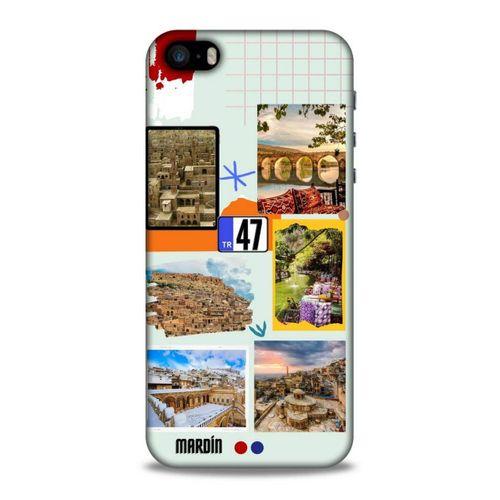 Lopard Apple Iphone 5S Uyumlu Kılıf Şehirli ※ (47) Mardin Crystal Flex Kılıf