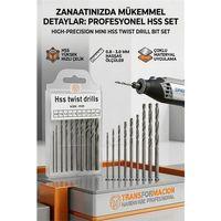 Maximilian Voss Serisi | 10'lu HSS Titanyum Alaşım Mikro Matkap Ucu Seti 723036