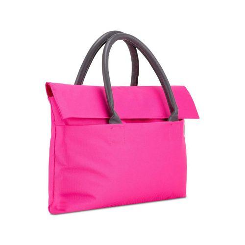 Classone BYN-EL006 WTXPro Su Geçirmez Kumaş 13-14 inch Bayan Laptop El Çantası- Tote Bag- Pembe