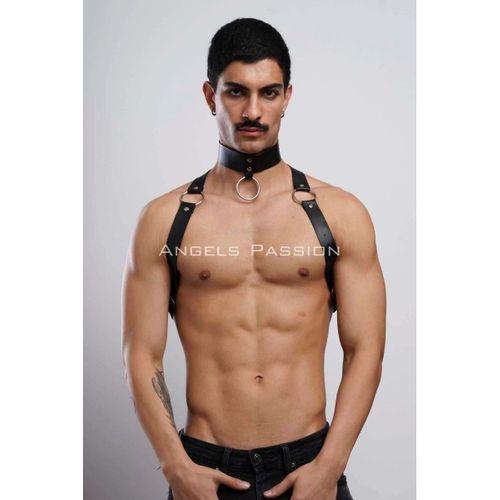 Erkek Choker ve Göğüs Harness, Erkek Parti Giyim - APFTM35