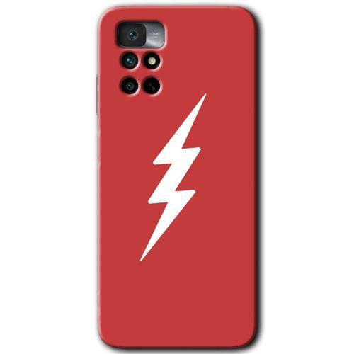 Redmi Note 11 4G Kılıf HD Desen Baskılı Arka Kapak - Flash Logo + Kırılmaz Cam