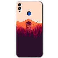Honor 8c Kılıf HD Desen Baskılı Arka Kapak - Gözlem Kulesi