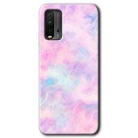 Poco M3 Kılıf Baskılı Kapak - Pembe-Duman + 5D Tam Kaplayan Cam