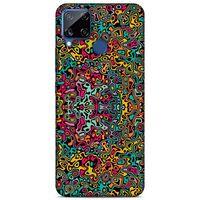 Lopard Oppo Realme C15 Uyumlu Kılıf Soyut Sanat (30) Desenli Silicone Case