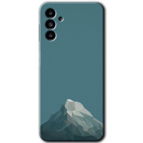 MRCİLETİSİM MRCİLETİSİM Samsung Galaxy M23 Kılıf HD Desen Baskılı Arka Kapak + Temperli Cam - Alone Mountain