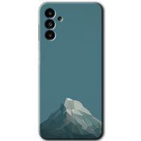 MRCİLETİSİM MRCİLETİSİM Samsung Galaxy M23 Kılıf HD Desen Baskılı Arka Kapak + Temperli Cam - Alone Mountain