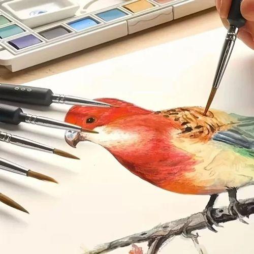 10 Adet Hobi Ve Araba İnce Detay Rötuş Fırça Seti