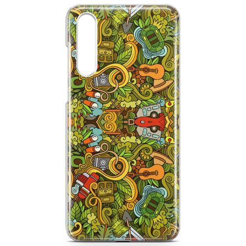 Huawei P20 Pro Kılıf Kamp Malzemeleri Arka Kapak Koruma Desenli Full Koruyucu