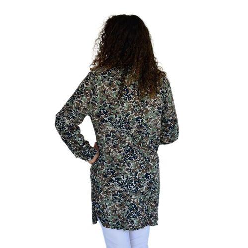 Kadın Kamufulaj Desen Viscon Gömlek BGL-ST04240