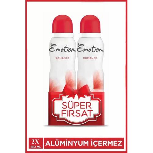 2 Adet Emotion Romance Kadın Vegan Deodorant 150 Ml Hızlı Kurur, Leke Bırakmaz