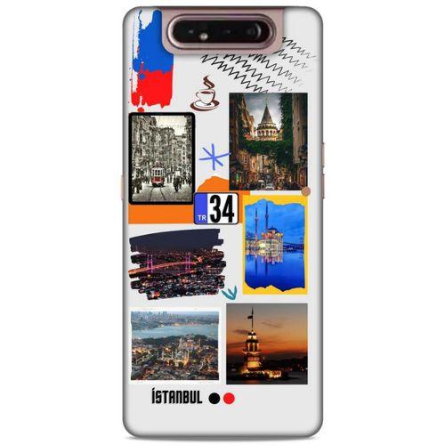 Lopard Samsung Galaxy A80 Uyumlu Kılıf Şehirli ※ (34) İstanbul Slim Armor Kılıf