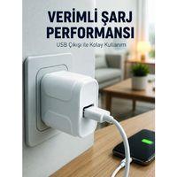 Usb Girişli 12w Şarj Adaptörü Kompakt Telefon Şarj Cihazı