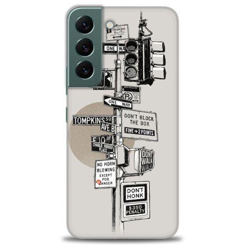 Samsung Galaxy S22 Kılıf HD Baskılı Kılıf - Tabelalar + Tam Ekran Koruyucu