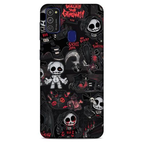 Samsung Galaxy M21 Uyumlu Kılıf Motorsiklet (30) Silicone Case İskelet