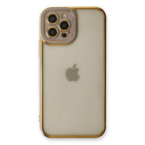 Newface iPhone 12 Pro Kılıf Liva Lens Silikon - Lila