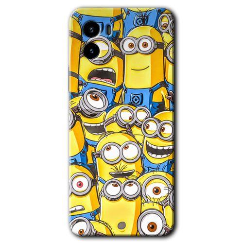 Vivo Y15s HD Baskılı Kılıf + 9D Tam Ekran Koruyucu - Minion Ordusu