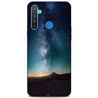 Lopard Oppo Realme 5i Uyumlu Kılıf Gece'S (22) Tam Koruma Kılıfı Yeşil Beyaz