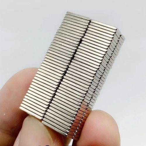 1 Adet 15x10x1.5 Mm Köşeli Neodyum Mıknatıs N35 Magnet Dayanıklı Nikel Kaplama