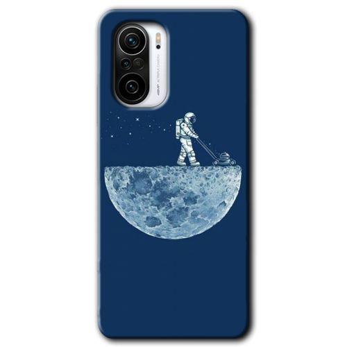 Potkal Hediye Fabrikası Poco F3 Kılıf HD Desen Baskılı Arka Kapak - Uzay İşçisi