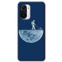 Potkal Hediye Fabrikası Poco F3 Kılıf HD Desen Baskılı Arka Kapak - Uzay İşçisi